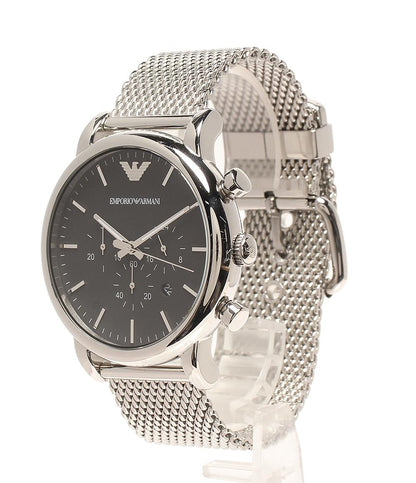 Emporio Armani 腕時計 クオーツ ブラック AR-1808 メンズ エンポリオ・アルマーニ