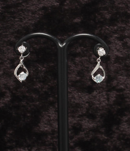 美品 カナルヨンドシー ピアス K10 しずくモチーフ レディース canal4℃