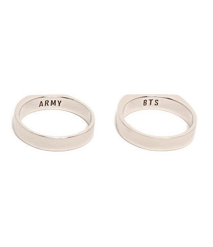 美品 リング 指輪 2点セット BTS ARMY レディース