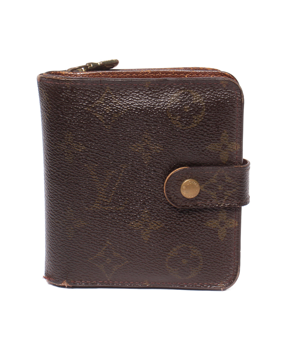 LOUIS VUITTON 二つ折り財布 コンパクト ジップ モノグラム M61667 レディース メンズ ルイ・ヴィトン