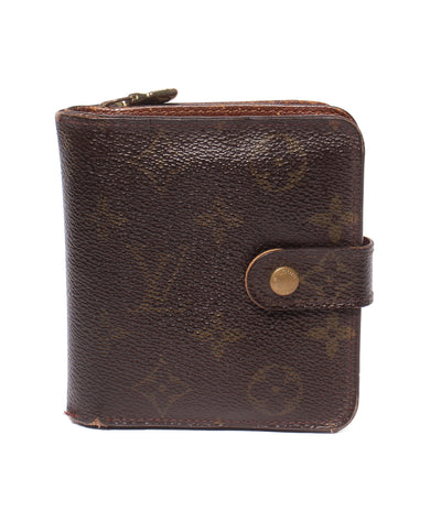LOUIS VUITTON 二つ折り財布 コンパクト ジップ モノグラム M61667 レディース メンズ ルイ・ヴィトン