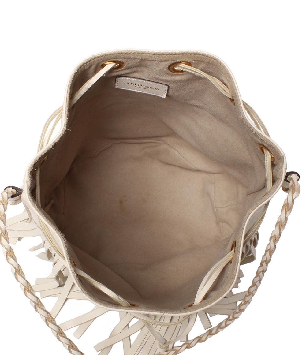 ジェイアンドエムデヴィッドソン 巾着ショルダーバッグ フリンジ  肩掛け レディース J&M Davidson