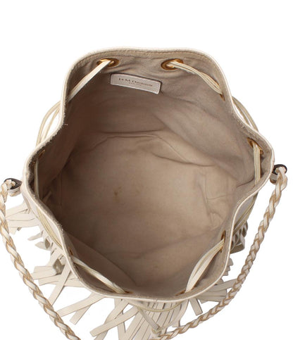 ジェイアンドエムデヴィッドソン 巾着ショルダーバッグ フリンジ  肩掛け レディース J&M Davidson