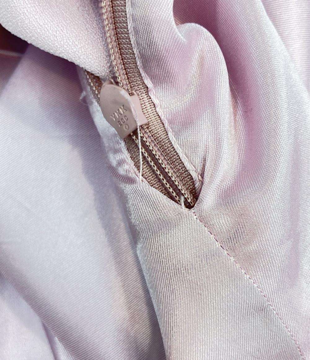 PINKO 半袖ワンピース スクエアネック ミニ 膝丈 ハーフスリーブ 五分袖 リボン Verdicchio レディース SIZE 46 (L) ピンコ