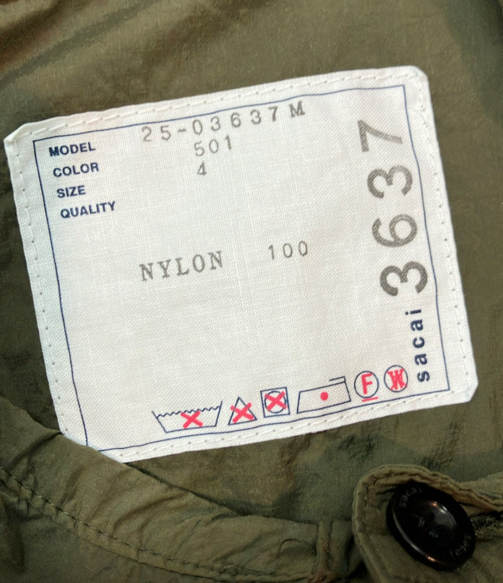 Sacai 半袖シャツ ボタン Cotton Weather Shirt 25-03637M メンズ SIZE 4 (XL) サカイ