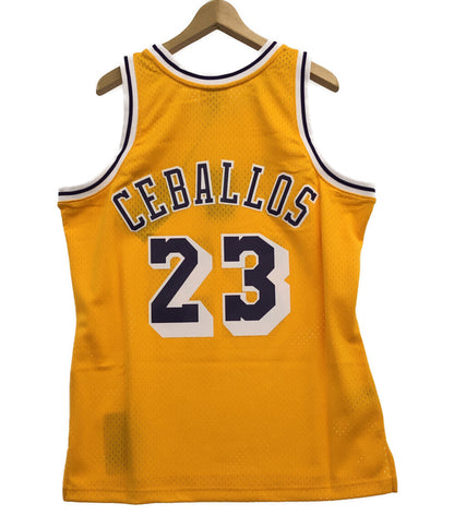 美品 NBA レイカーズ セドリック セバロス ユニフォーム タンクトップ      メンズ SIZE L  Mitchell & Ness