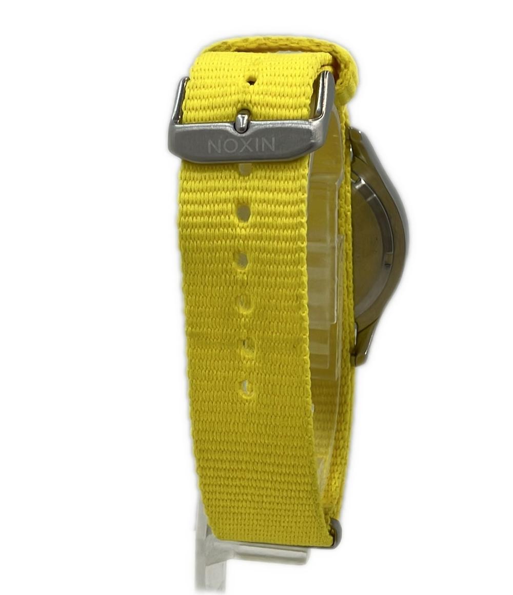 美品 NIXON 腕時計 CLEAN THE MOD クオーツ イエロー レディース メンズ ニクソン
