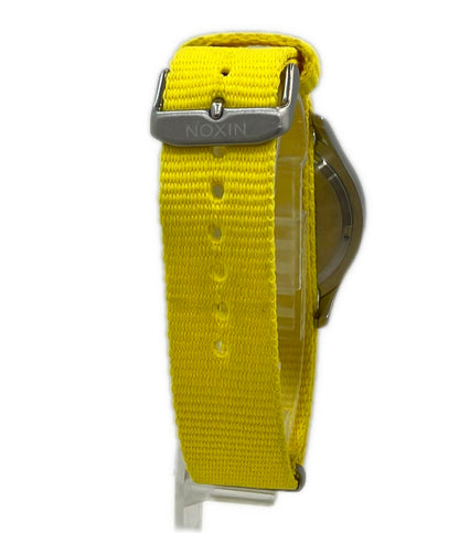 美品 NIXON 腕時計 CLEAN THE MOD クオーツ イエロー レディース メンズ ニクソン