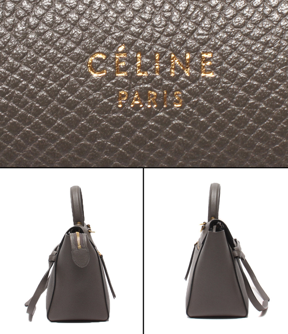 CELINE 2wayハンドバッグ  ショルダーバッグ 斜め掛け ベルトバッグ マイクロ レディース セリーヌ
