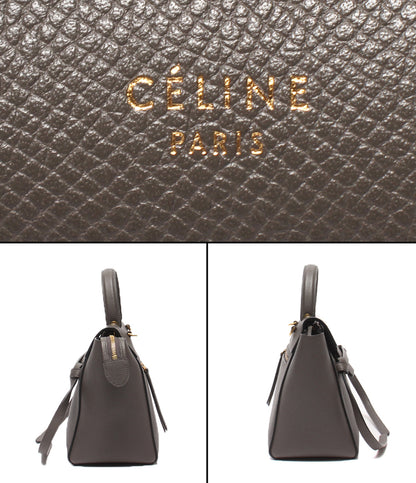 CELINE 2wayハンドバッグ  ショルダーバッグ 斜め掛け ベルトバッグ マイクロ レディース セリーヌ