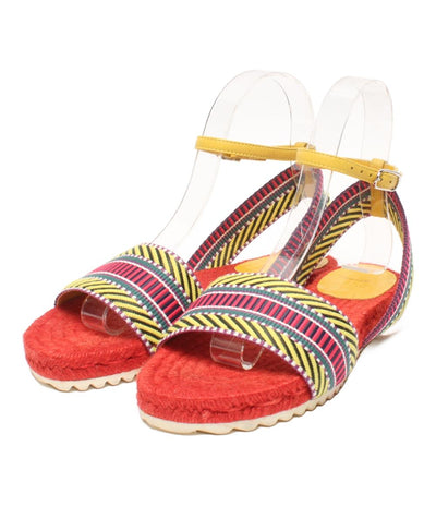 HERMES アンクルストラップサンダル サングルカヴァル エスパドリーユ 181092Z レディース SIZE 35 22.5(cm) エルメス