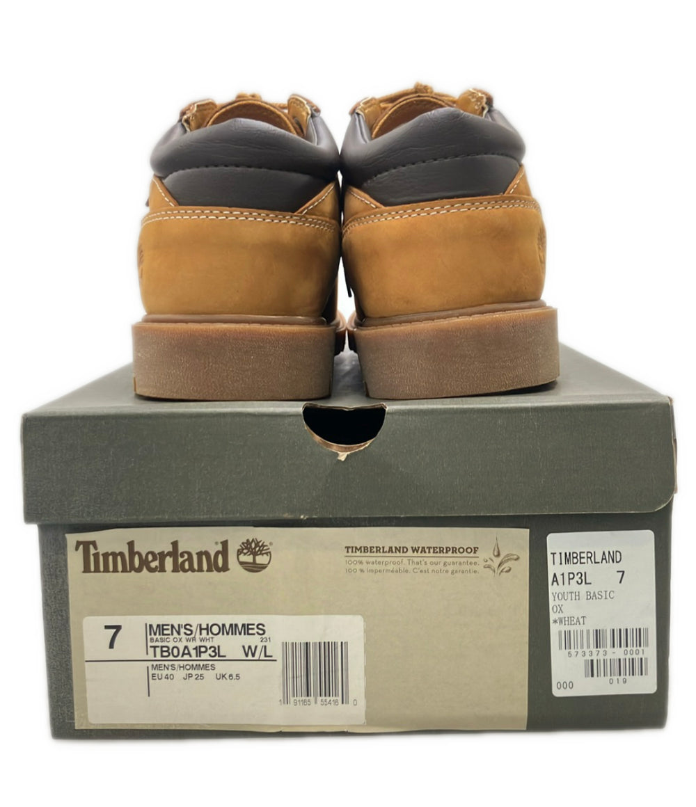 美品 Timberland オックスフォードシューズ ベーシック OX WR WHT A1P3L メンズ SIZE 25.0 ティンバーランド