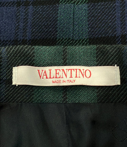 美品 VALENTINO フラワーエンブロイダリー テーラードジャケット タータンチェック メンズ SIZE 44 (S) ヴァレンティノ