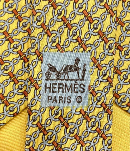 HERMES ネクタイ シルク 100% メンズ エルメス