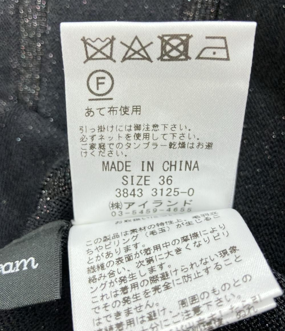 美品 ダイアグラム ドット柄切り替え長袖ロングワンピース レディース SIZE 36 (XS) Diagram