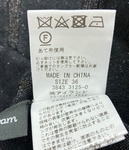 美品 ダイアグラム ドット柄切り替え長袖ロングワンピース レディース SIZE 36 (XS) Diagram