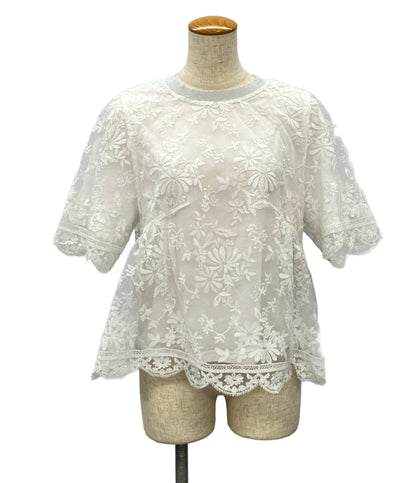 MUVEIL エンブロイダリーレースTシャツ MA262FB002 レディース SIZE 38 (M) ミュベール