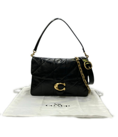 美品 COACH 2way ショルダーバッグ 肩掛け チェーン 斜め掛け タビー CAF53 レディース コーチ