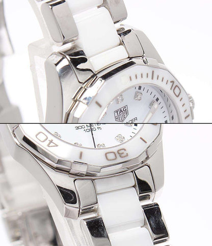 TAG HEUER 腕時計 アクアレーサー レディ スティール＆セラミック クオーツ ホワイト WAY141D.BA0919 レディース タグホイヤー