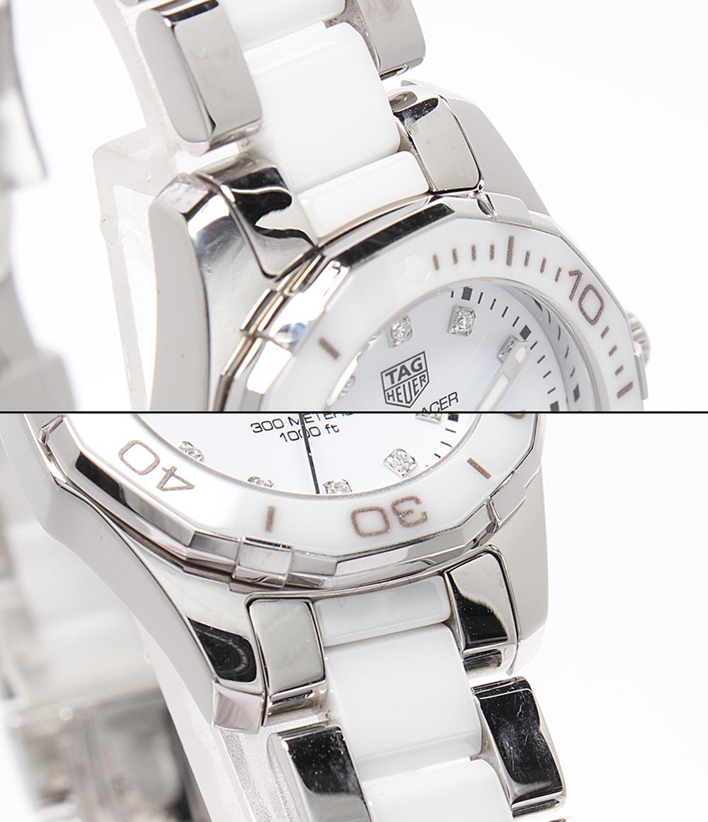 TAG HEUER 腕時計 アクアレーサー レディ スティール＆セラミック クオーツ ホワイト WAY141D.BA0919 レディース タグホイヤー