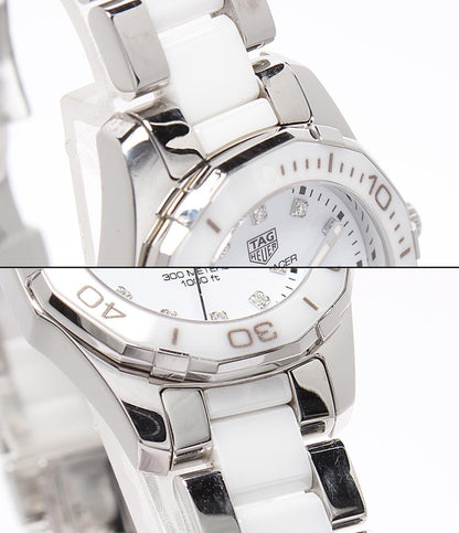 TAG HEUER 腕時計 アクアレーサー レディ スティール＆セラミック クオーツ ホワイト WAY141D.BA0919 レディース タグホイヤー