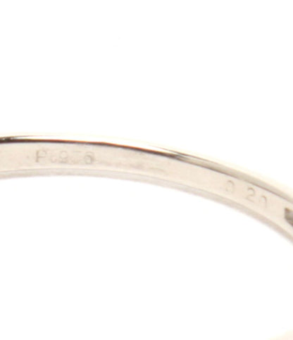 美品 リング 指輪 Pt950 ダイヤ 0.20ct レディース SIZE 9号