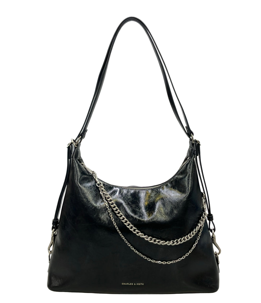 美品 CHARLES&KEITH ショルダーバッグ 肩掛け リュック レディース チャールズ＆キース