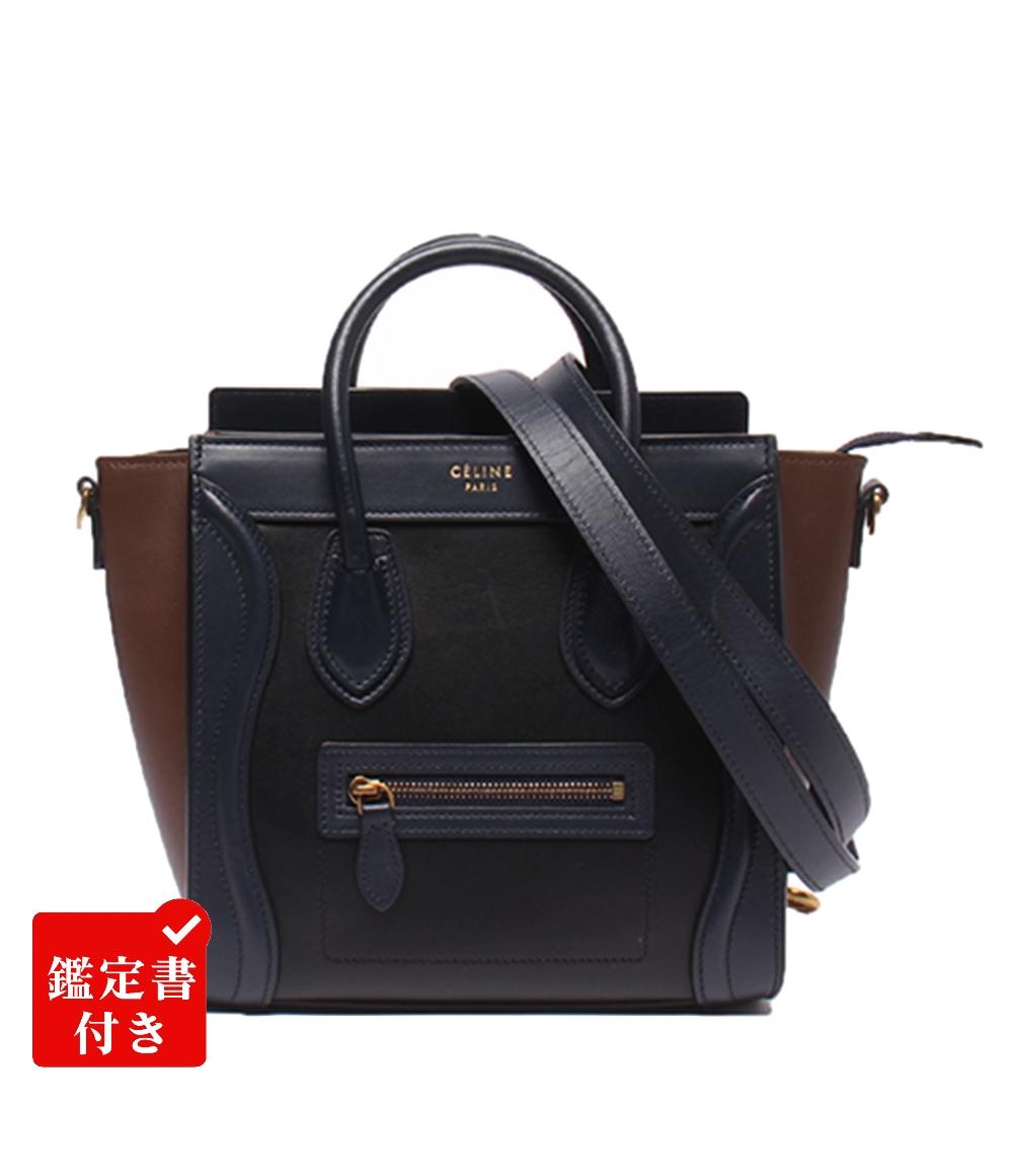 CELINE 2wayハンドバッグ ショルダーバッグ 斜め掛け ナノショッパー ラゲージ レディース セリーヌ