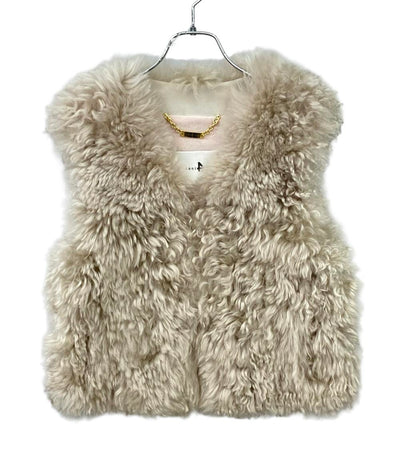 美品 manzoni24 羊ファー ジレ レディース SIZE 40 (S) マンゾーニ24