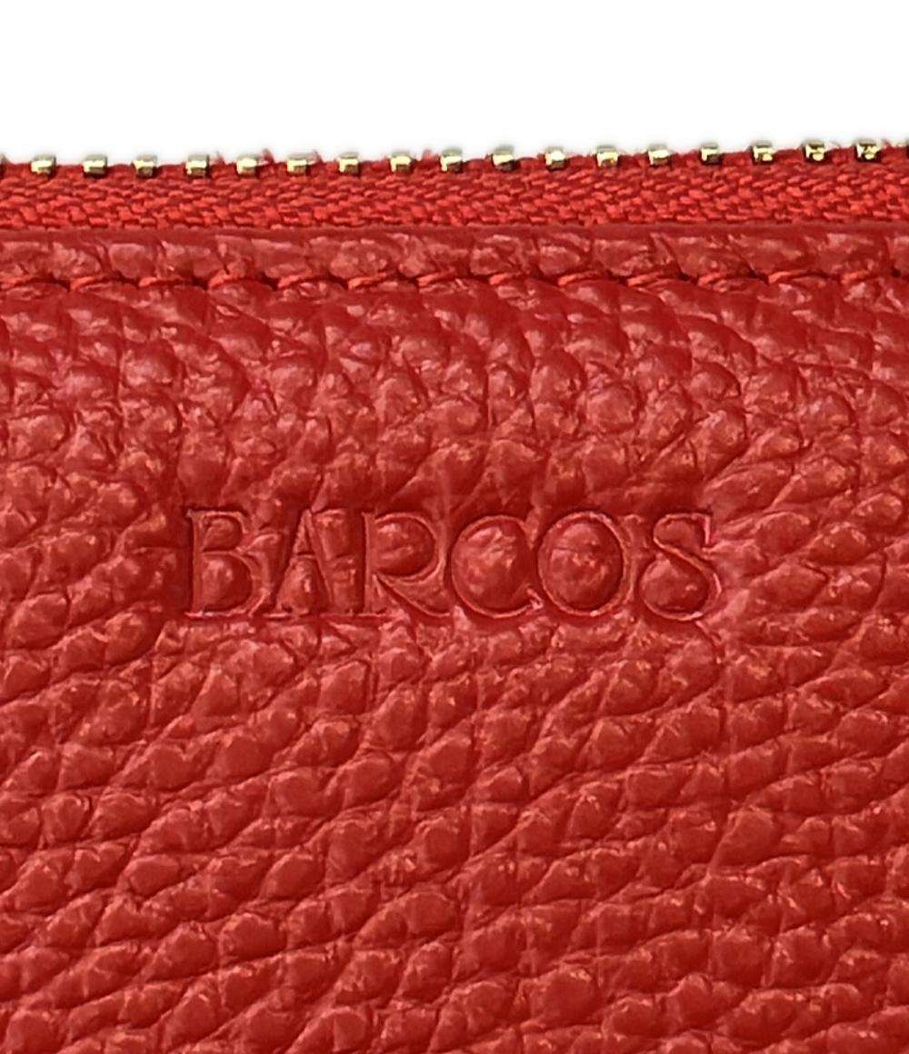 美品 バルコス ラウンドファスナー長財布 レディース BARCOS