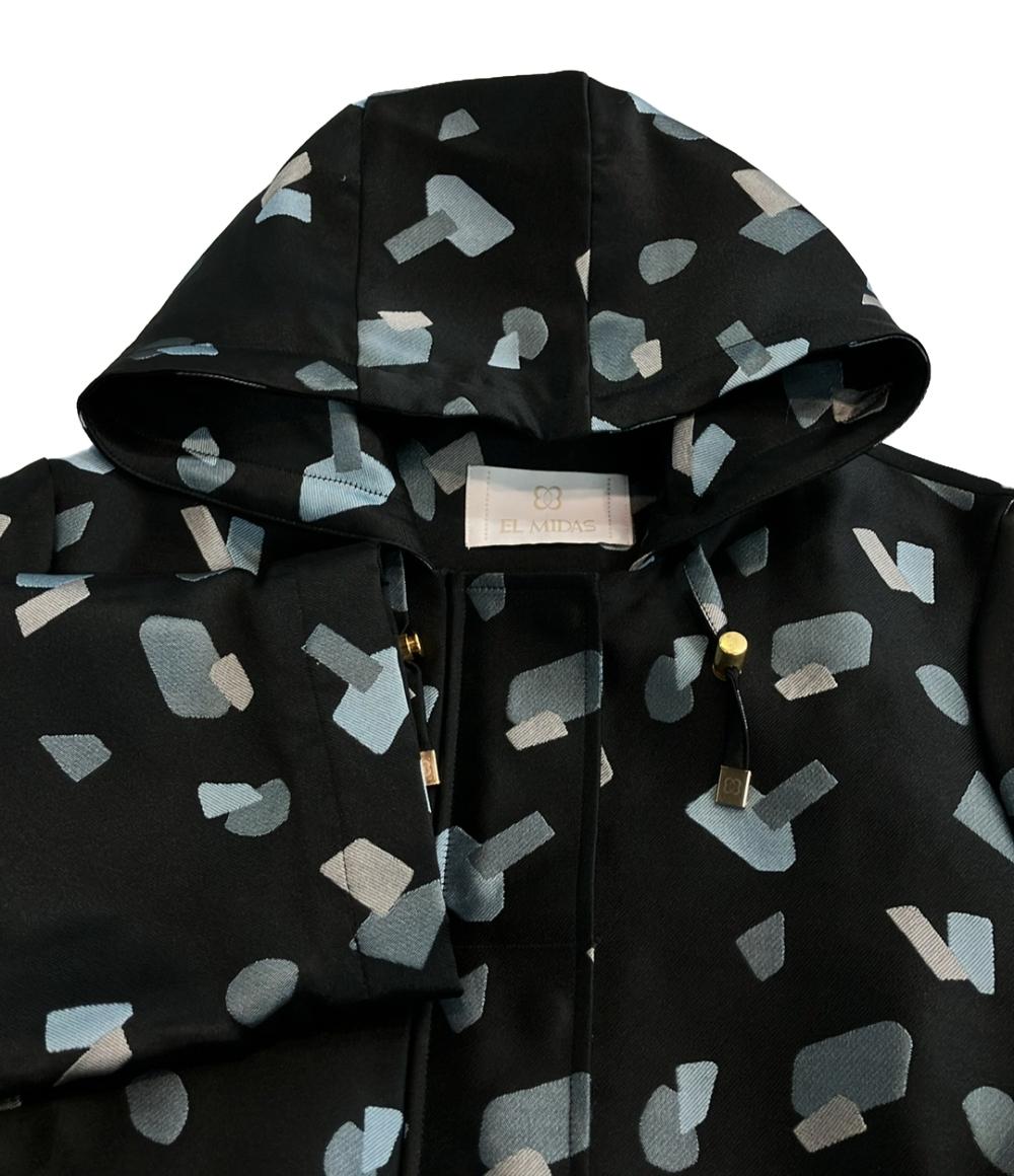 EL MIDAS ロングコート フード付き レディース SIZE 42 (L) エルミダ