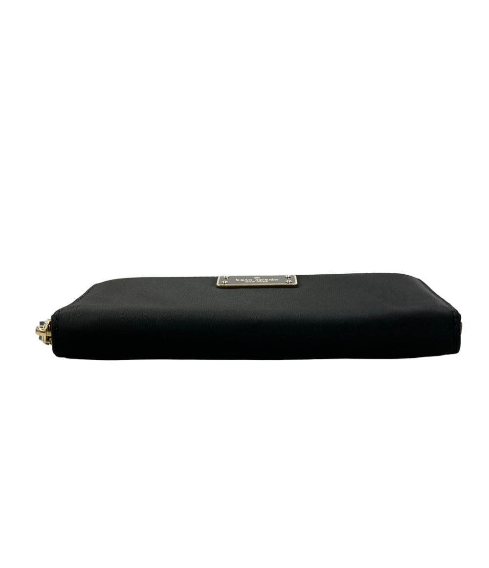 Kate Spade ラウンドファスナー長財布 ナイロン レザー WLRU2356 レディース ケイトスペード