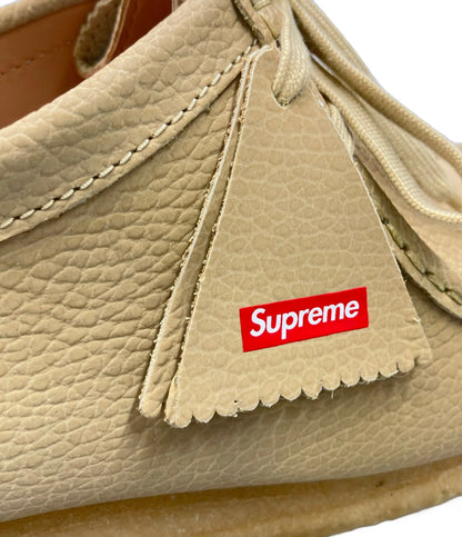 美品 Clarks Supreme ワラビー リフレクティブ ワラビー レザーシューズ 11826 メンズ SIZE UK 8 1/2 クラークス シュプリーム