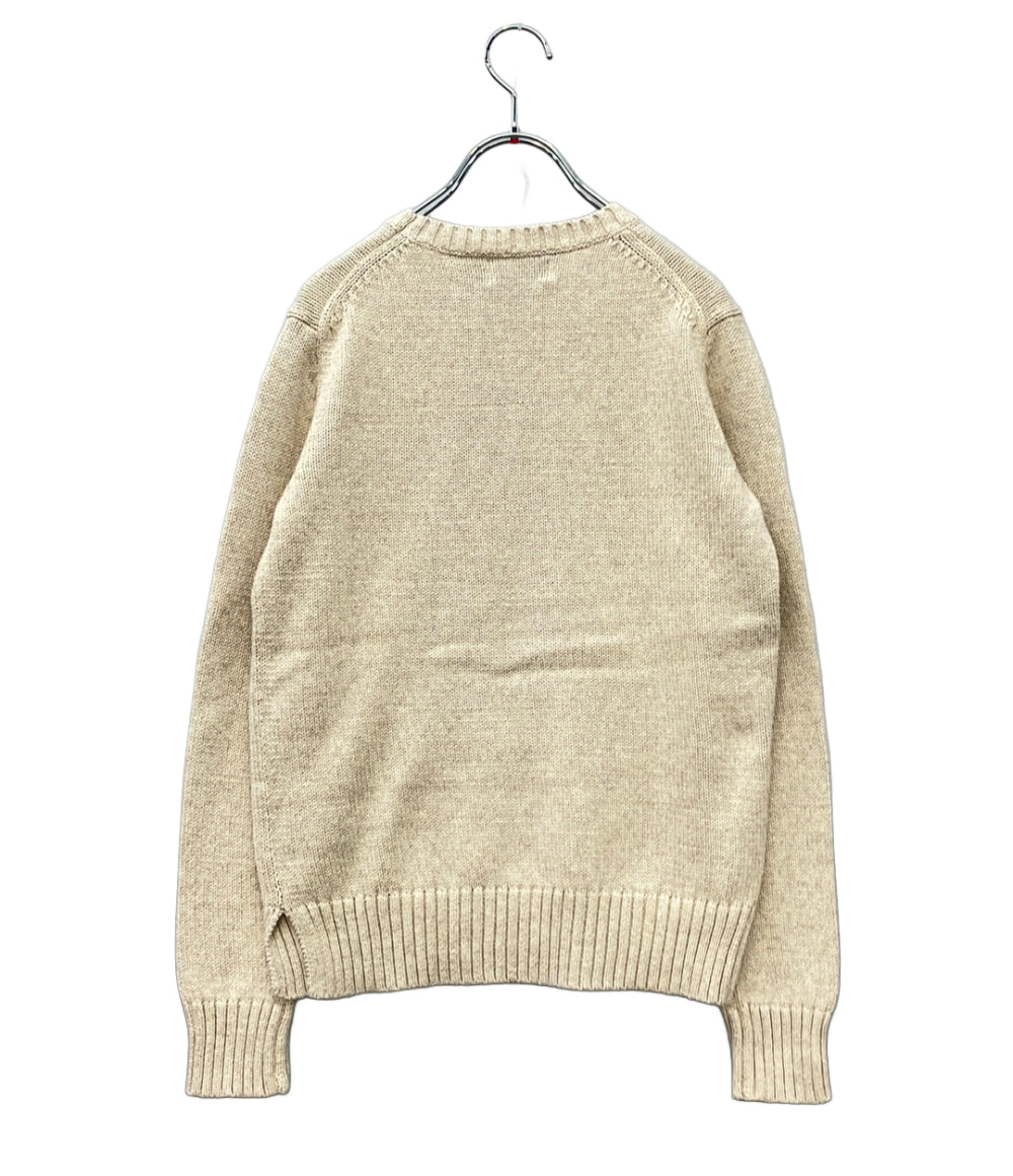 美品 POLO RALPH LAUREN 長袖ニット ポロベア クールネック レディース SIZE XXS ポロ・ラルフローレン