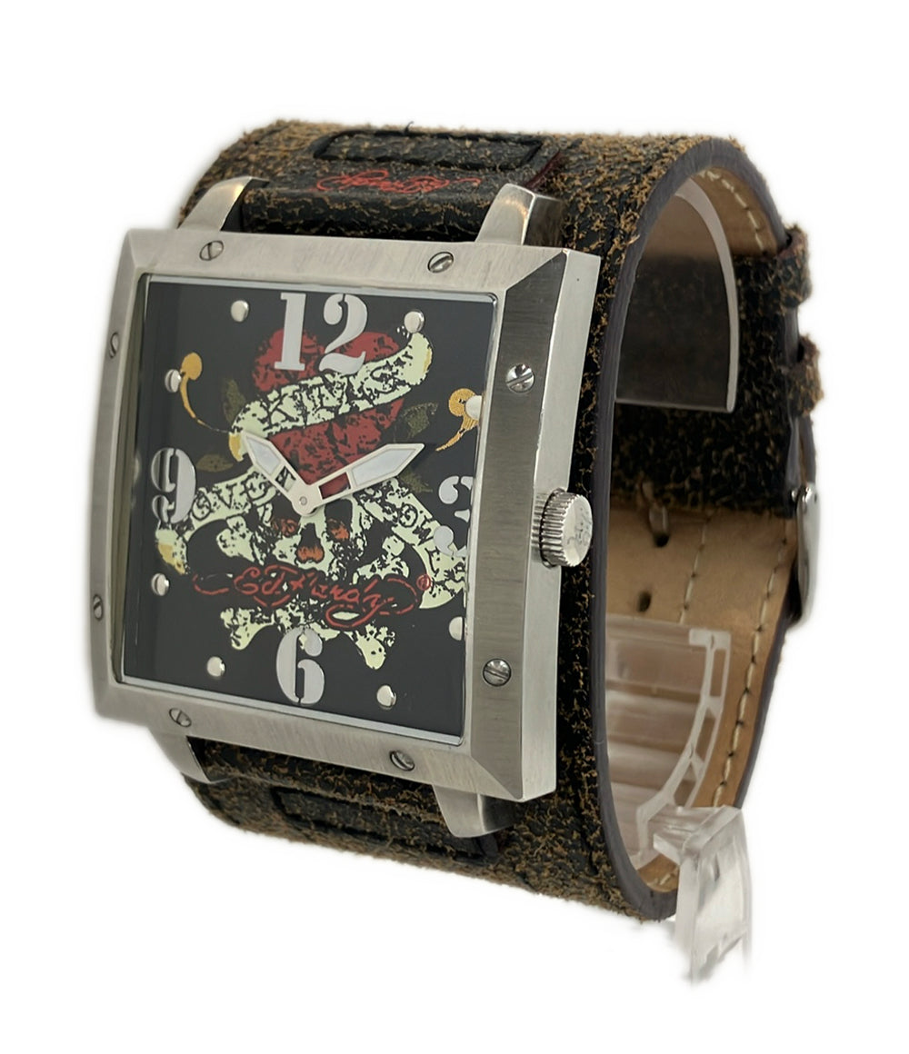 ED HARDY 腕時計 タトゥーウォーリアー クオーツ メンズ エドハーディ
