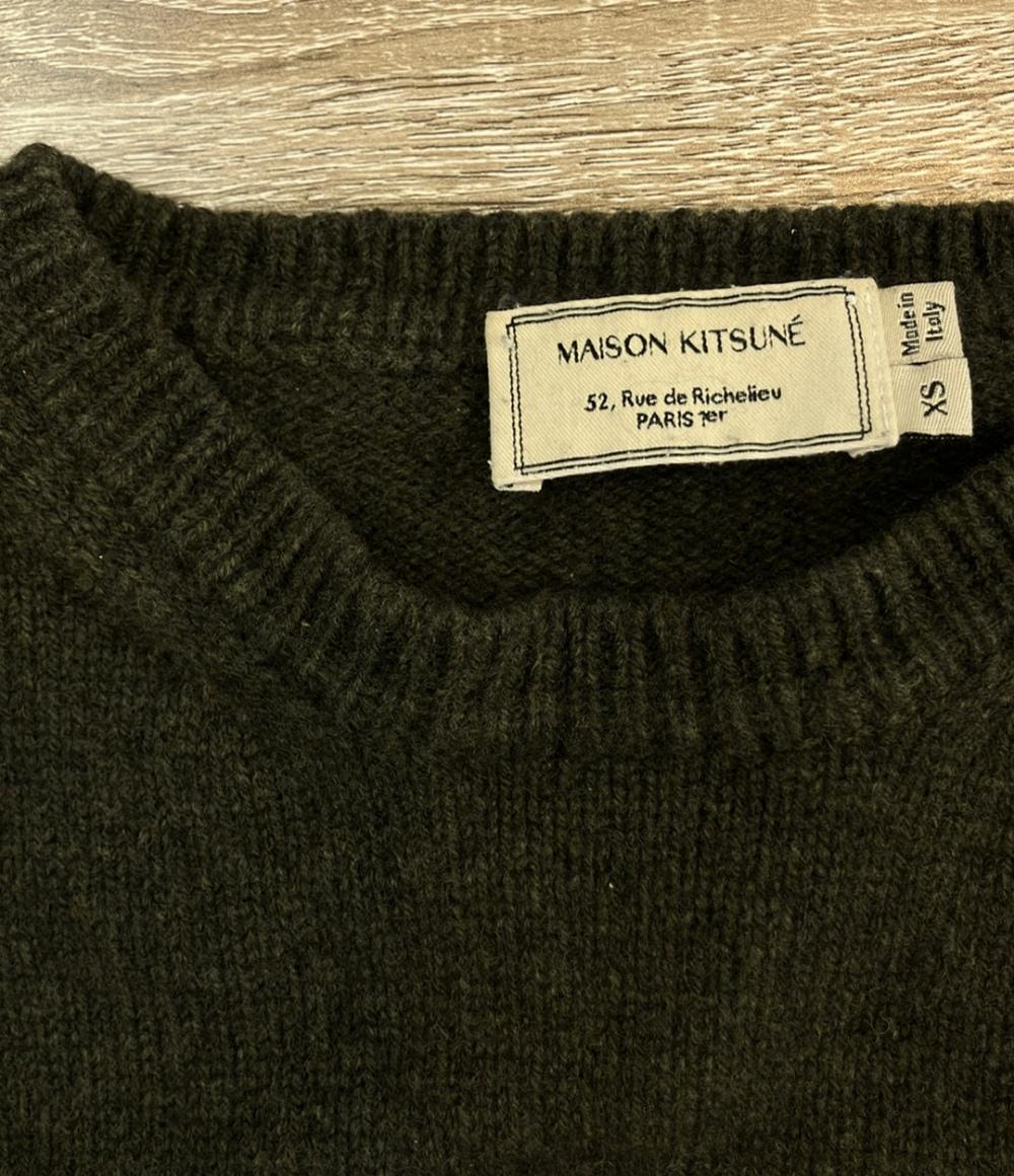MAISON KITSUNE 長袖ニット オリーブ メンズ SIZE XS メゾンキツネ