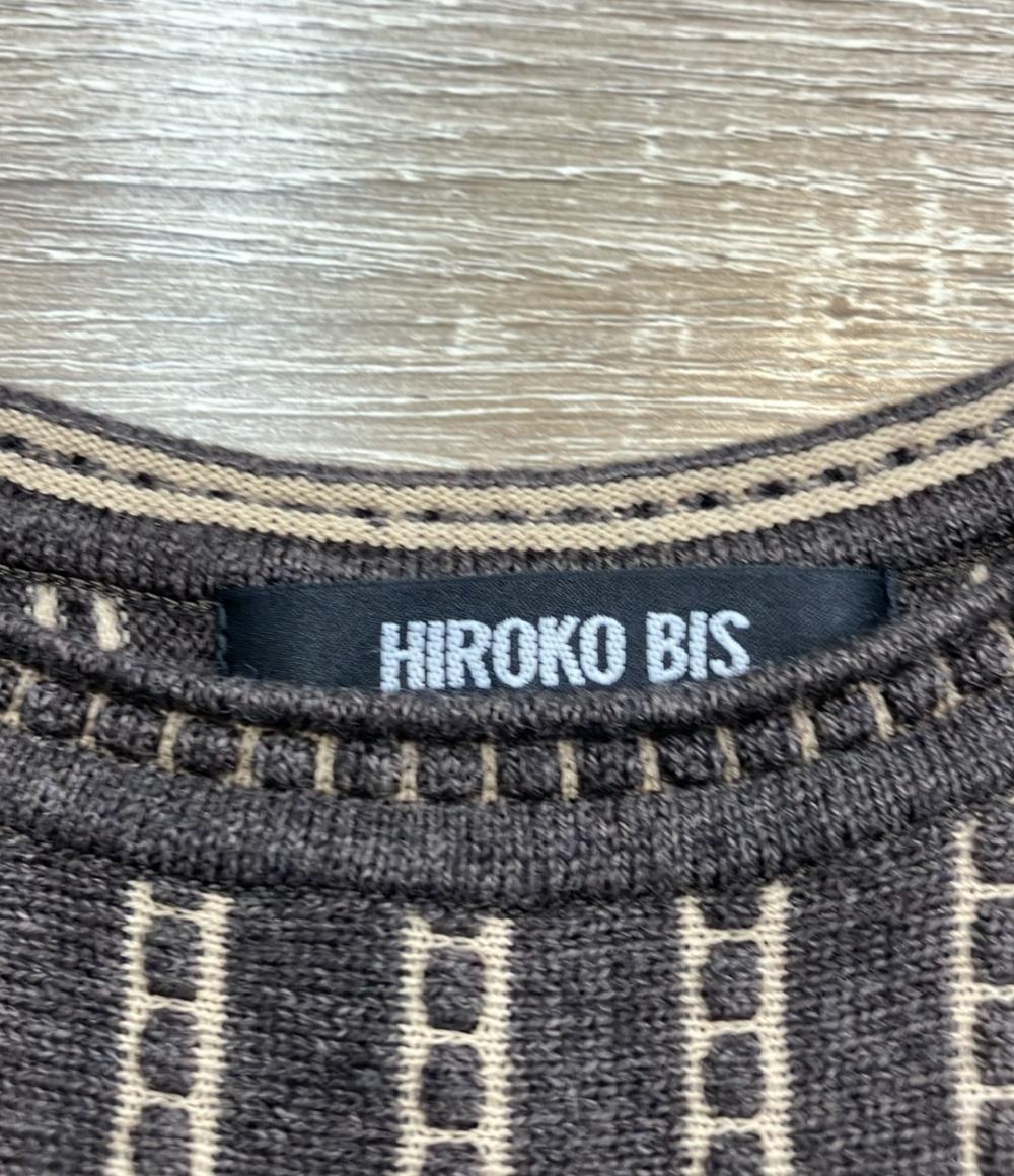 ヒロコビス 長袖ニットワンピース レディース SIZE 9 (M) HIROKO BIS