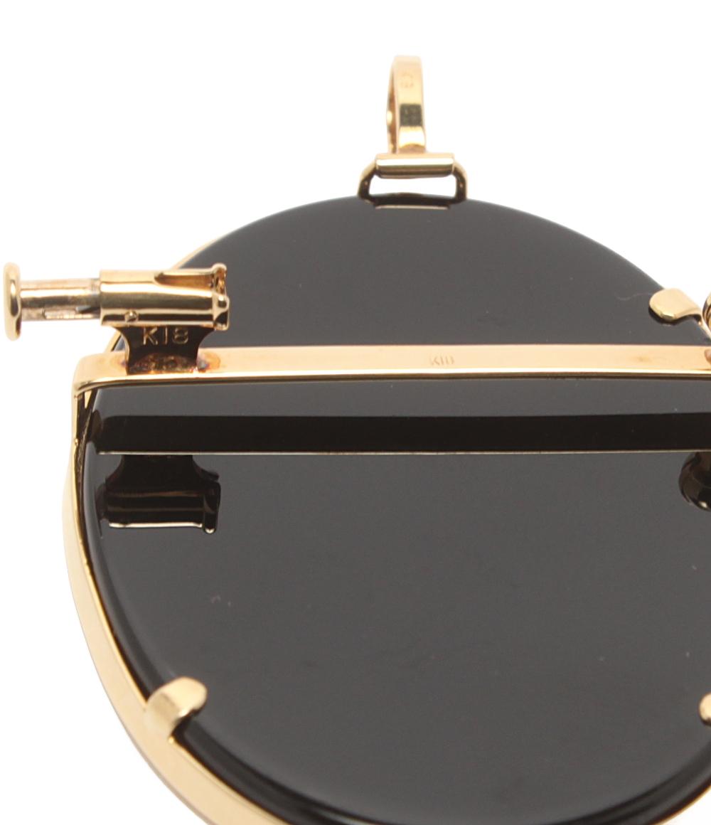 美品 ブローチ ペンダントトップ K18 ストーンカメオ レディース