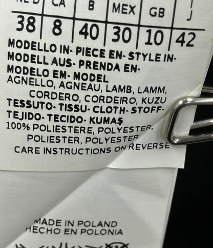 スポーツマックス ノーカラーレザージャケット レディース SIZE 42 (M) SPORTMAX