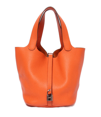 HERMES ハンドバッグ シルバー金具 R刻印 ピコタンロックMM レディース エルメス