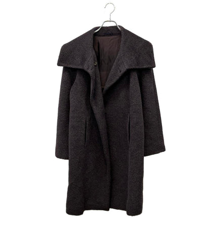 MAX MARA STUDIO チェスターコート アルパカ パープル ミセス エレガンス レディース SIZE 38 (S) マックスマーラ ステュディオ