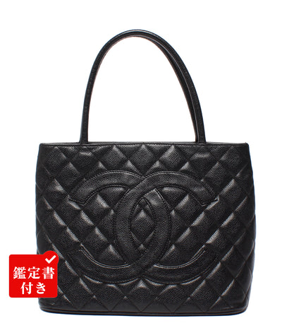 CHANEL トートバッグ ハンドバッグ シルバー金具 6番台 マトラッセ キャビアスキン 復刻 ココマーク A01804 レディース シャネル