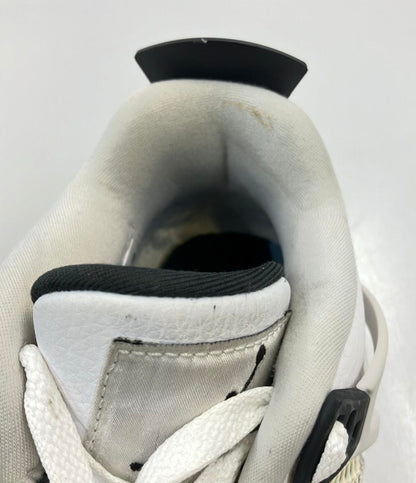 NIKE ミドルカットスニーカー AIR JORDAN 4 RETRO GS 408452-111 キッズ SIZE 24.0 (M) ナイキ