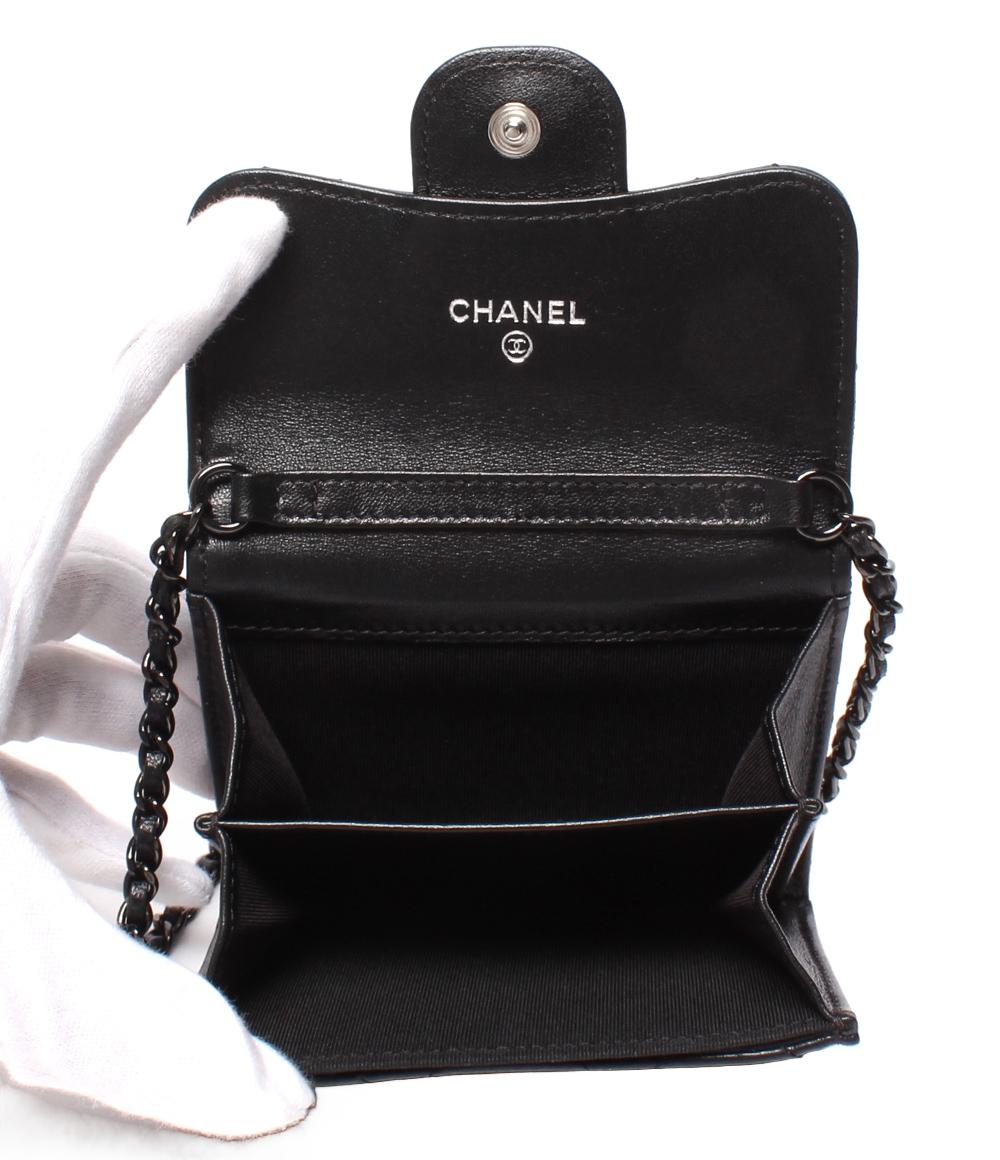 CHANELチェーンミニウォレット 希少価値抜群☆ソーブラック【CHANEL】ミニチェーンウォレット (CHANEL