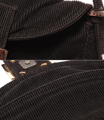 FENDI ハンドバッグ ショルダーバッグ 肩掛け コーデュロイ マンマバケット レディース フェンディ