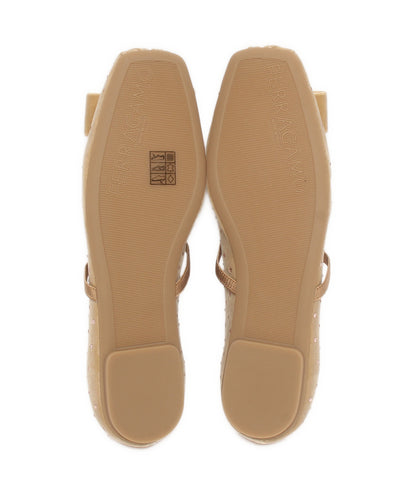 美品 FERRAGAMO バレリーナシューズ フラット レディース SIZE 6 フェラガモ