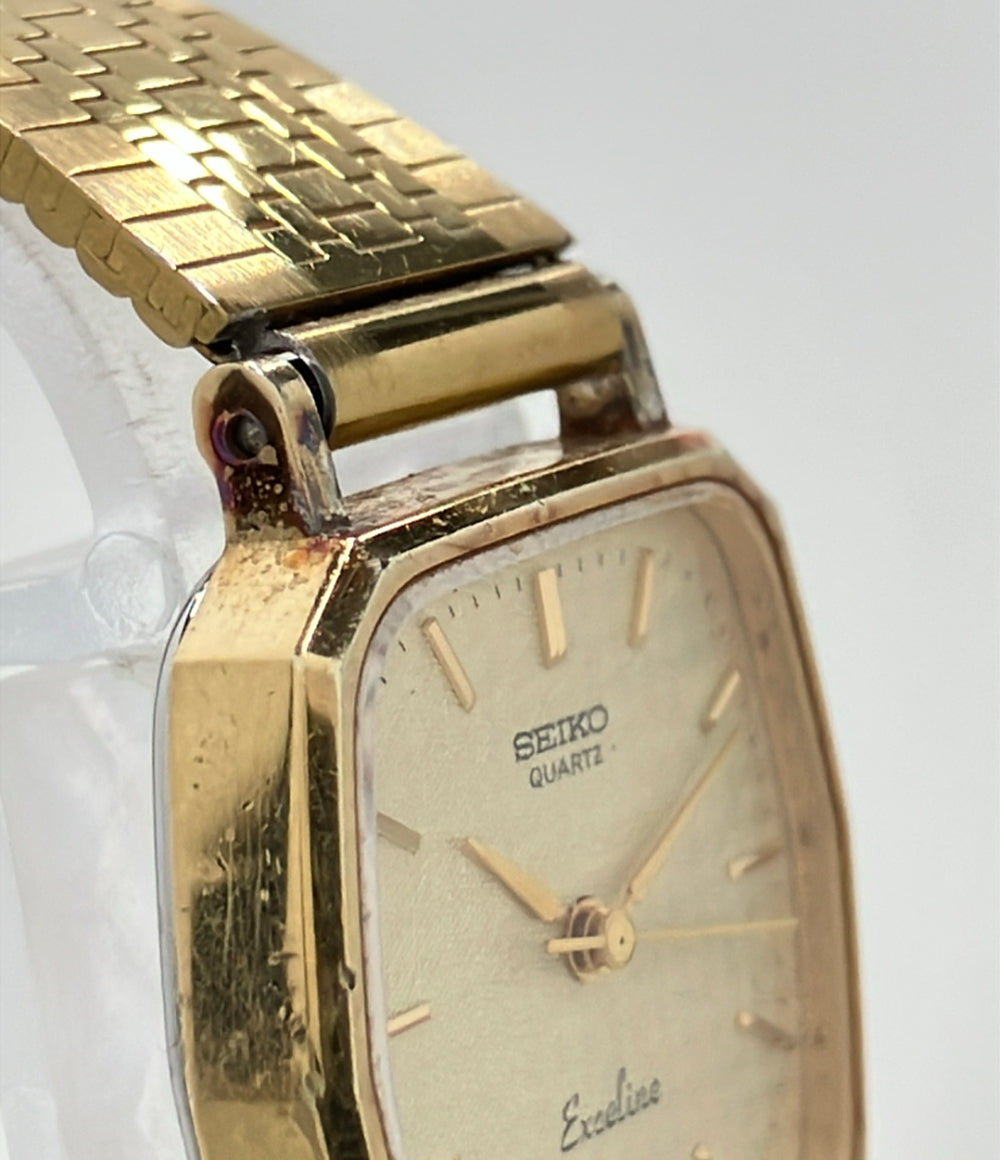 SEIKO 腕時計 エクセリーヌ クオーツ ゴールド 1221-5010 レディース