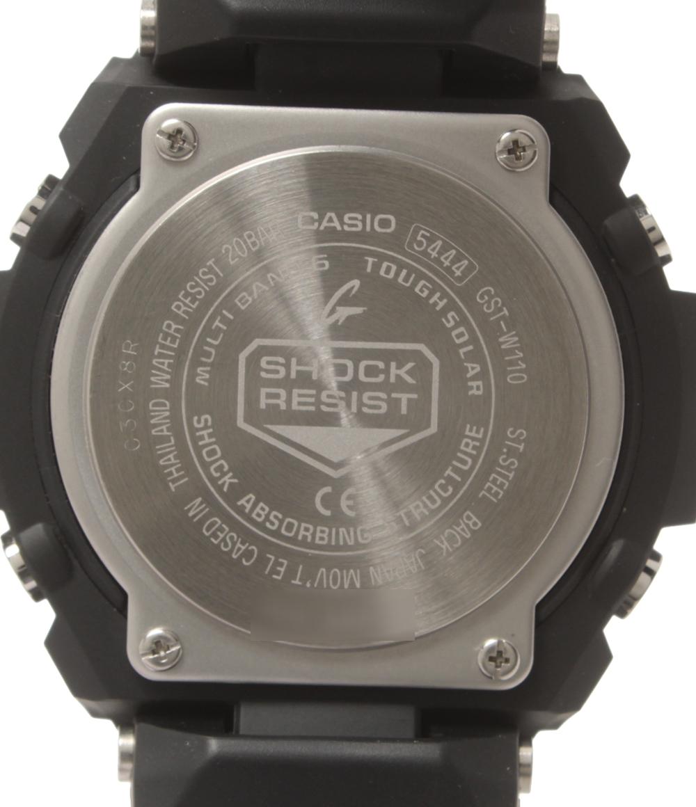 CASIO 腕時計 Gスチール G-STEEL G-SHOCK ソーラー ブラック GST-W110-1AJF メンズ カシオ