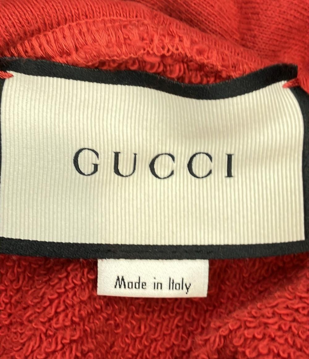 GUCCI 長袖パーカー 背面ドラゴン刺繍 フードローマ数字 ダメージ加工 Dragon Embroidery Hoodie 463591 X5T93 メンズ SIZE S グッチ