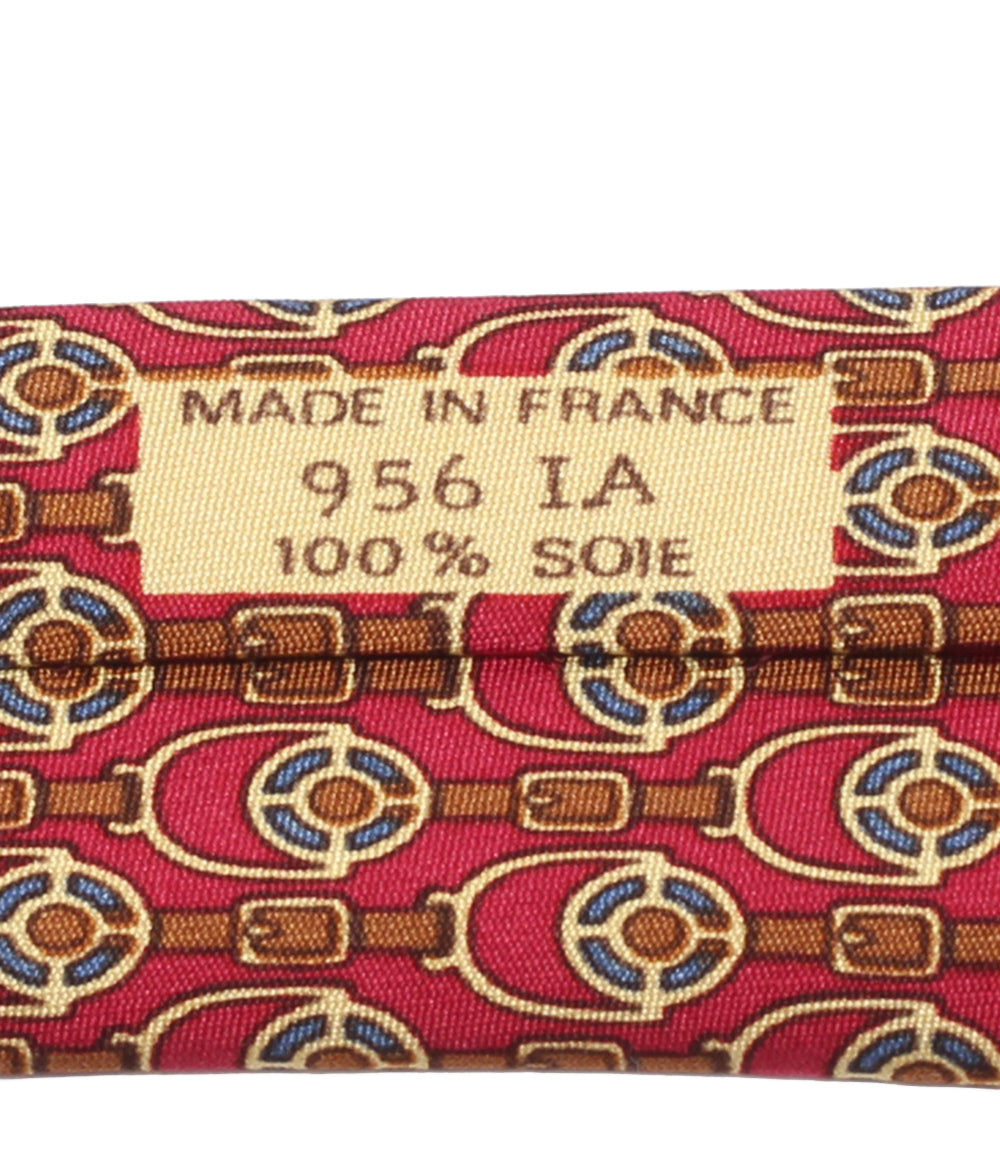 HERMES ネクタイ シルク100％ メンズ エルメス